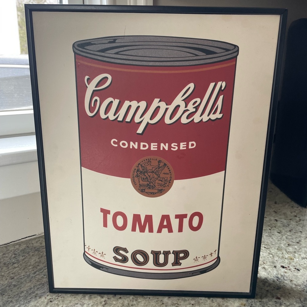 McGaw Group Andy Warhol Campbell’s Tomato Soup Can frame print 🥫 1968